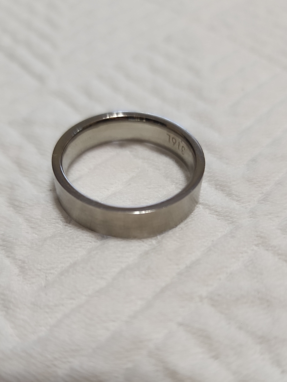 Men's Classic Stainless Steel Band Ring - Silver